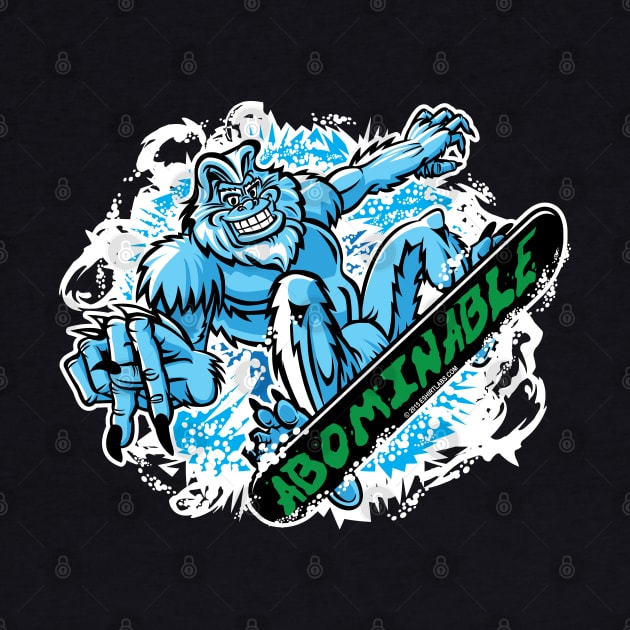 Abominable Snowman Snowboarder by eShirtLabs